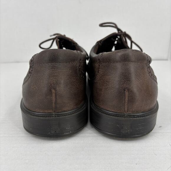 ECCO Oxford Shoe Mens Size EU 46 Brown Leather Wingtip Lace Up Comfort Casual main image 7